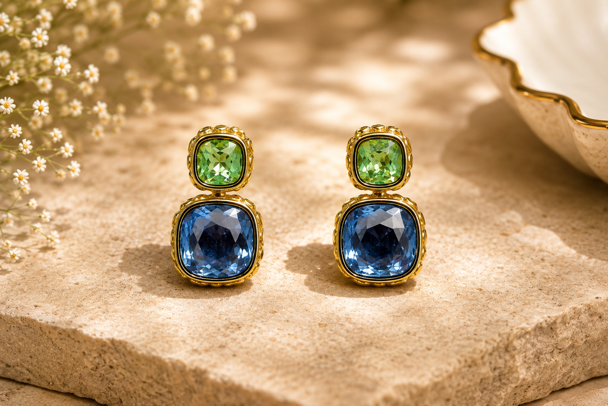 Ocean Mist Reversible Earrings