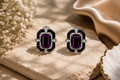Amethyst Noir Earrings