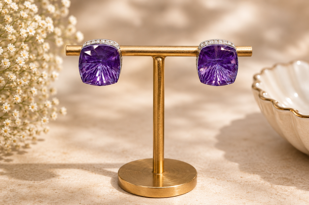 Velvet Bloom Swarovski Earrings