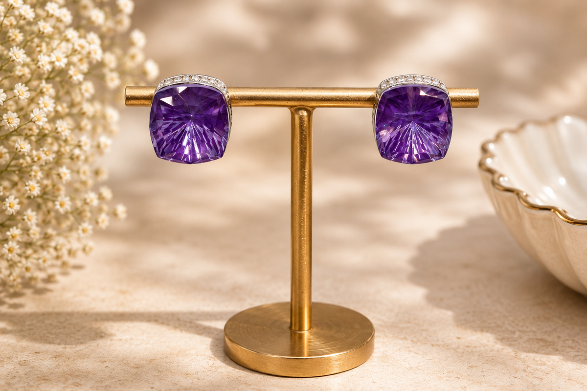 Velvet Bloom Swarovski Earrings