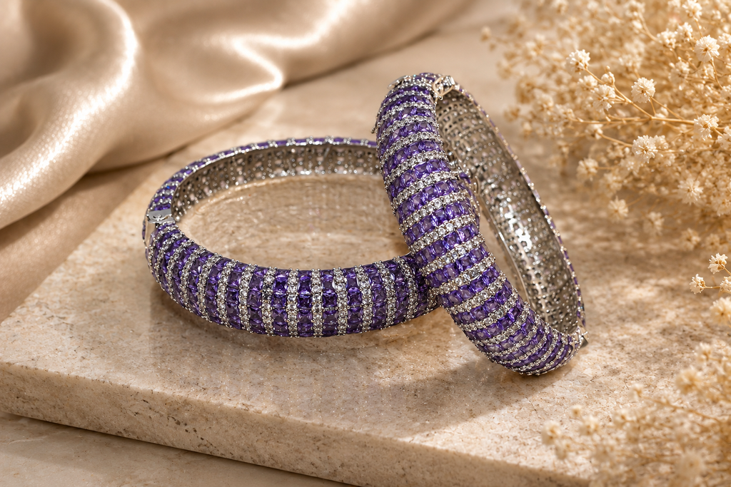 Noor Améthyste Bracelet (Pair)