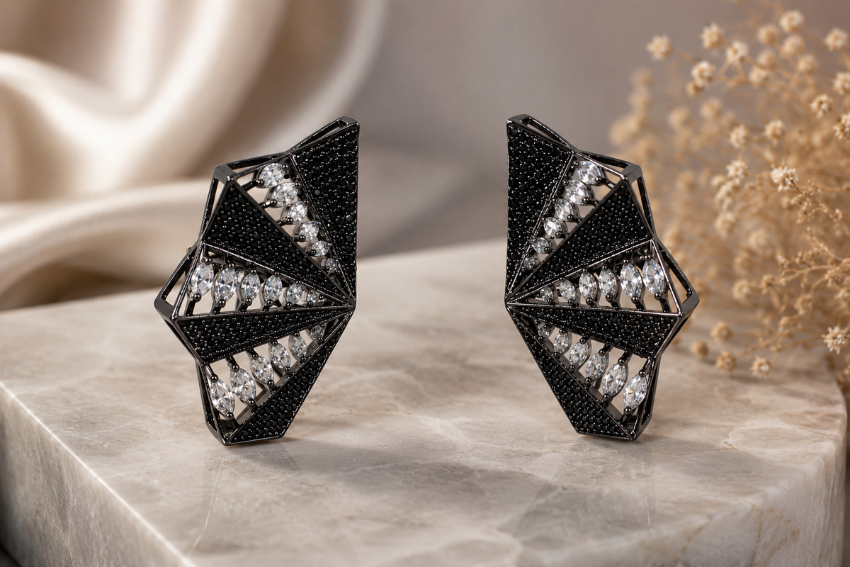 Noir Prism Earrings