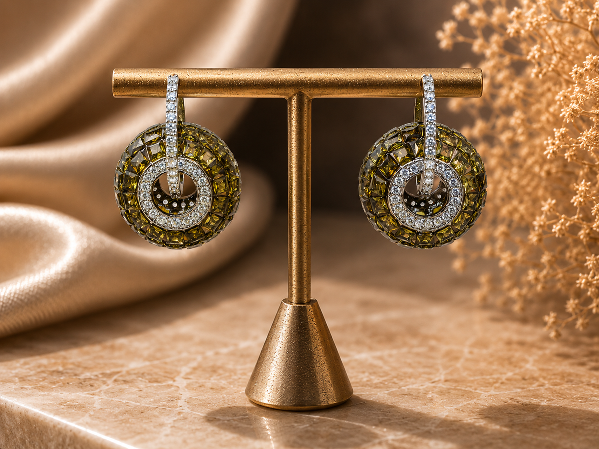 Verdant Halo Earrings