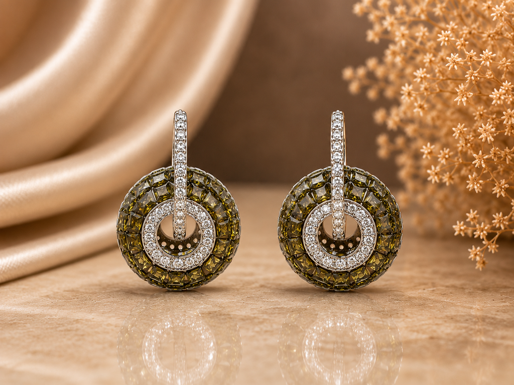 Verdant Halo Earrings