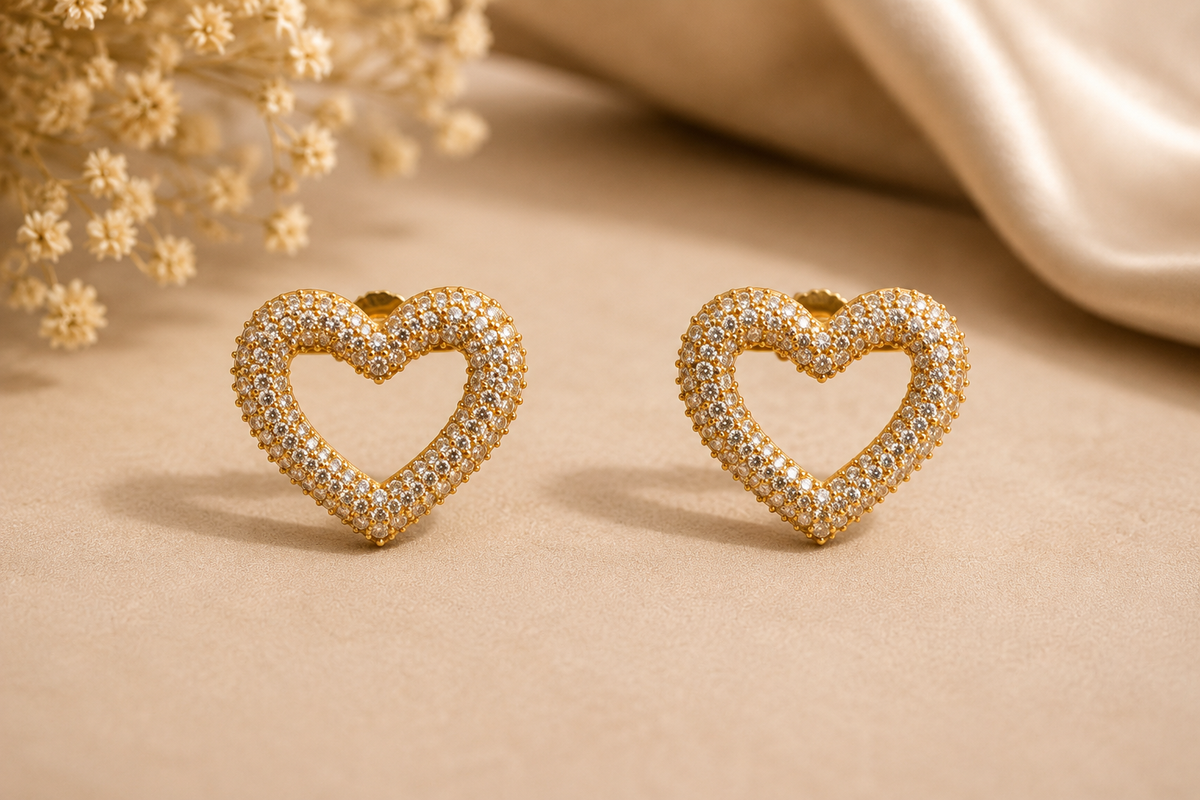 Éclat Heart Studs