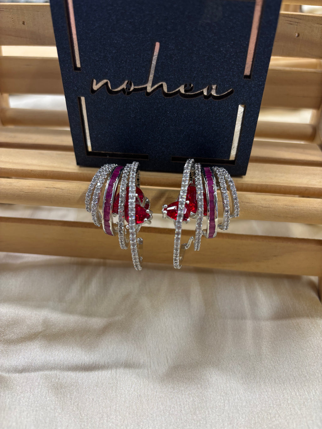 Flicker Earrings Ruby