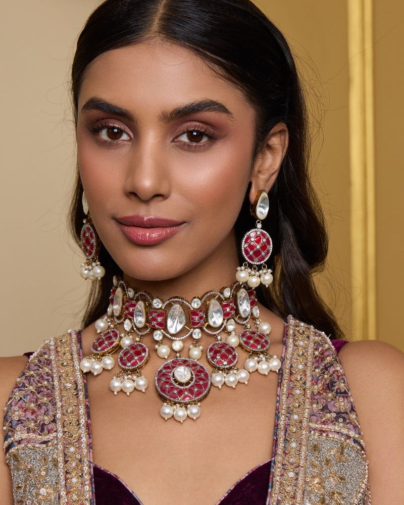 Noor-e-Ruby Choker Set