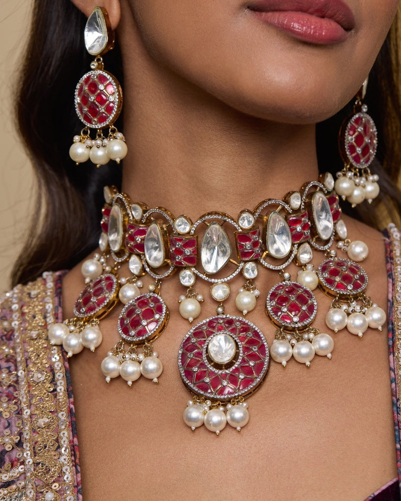 Noor-e-Ruby Choker Set