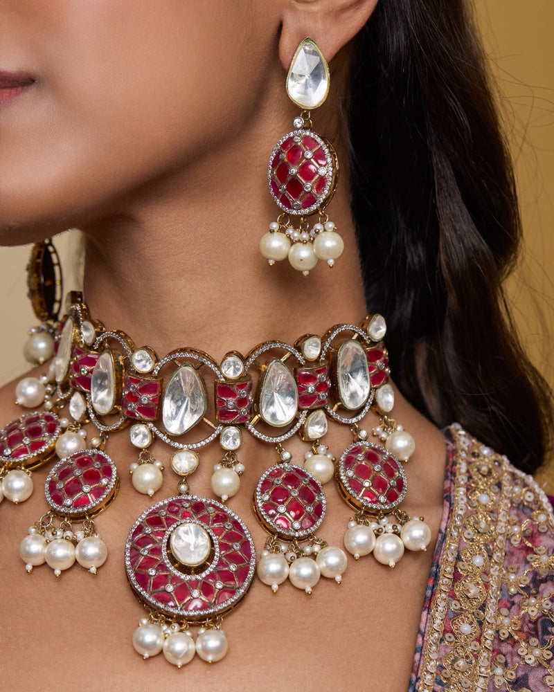 Noor-e-Ruby Choker Set
