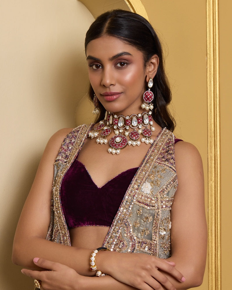 Noor-e-Ruby Choker Set