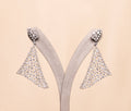 Asymmetric Triangle Embellished Earrings