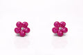 Ruby Floral Blooms Earrings