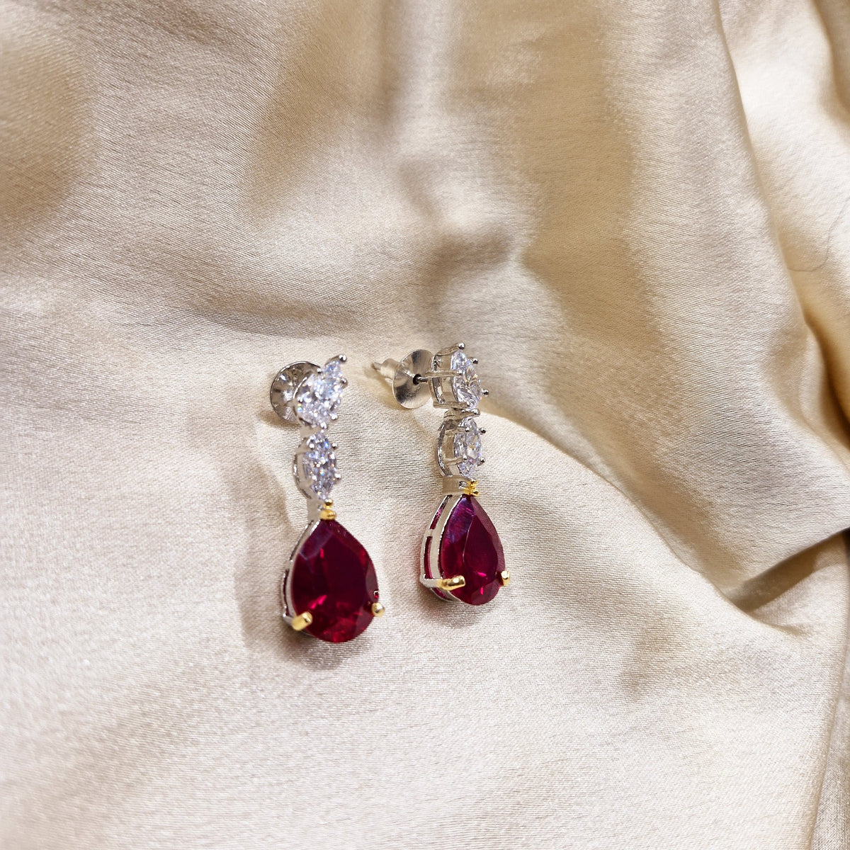 Red Dazzle Earrings