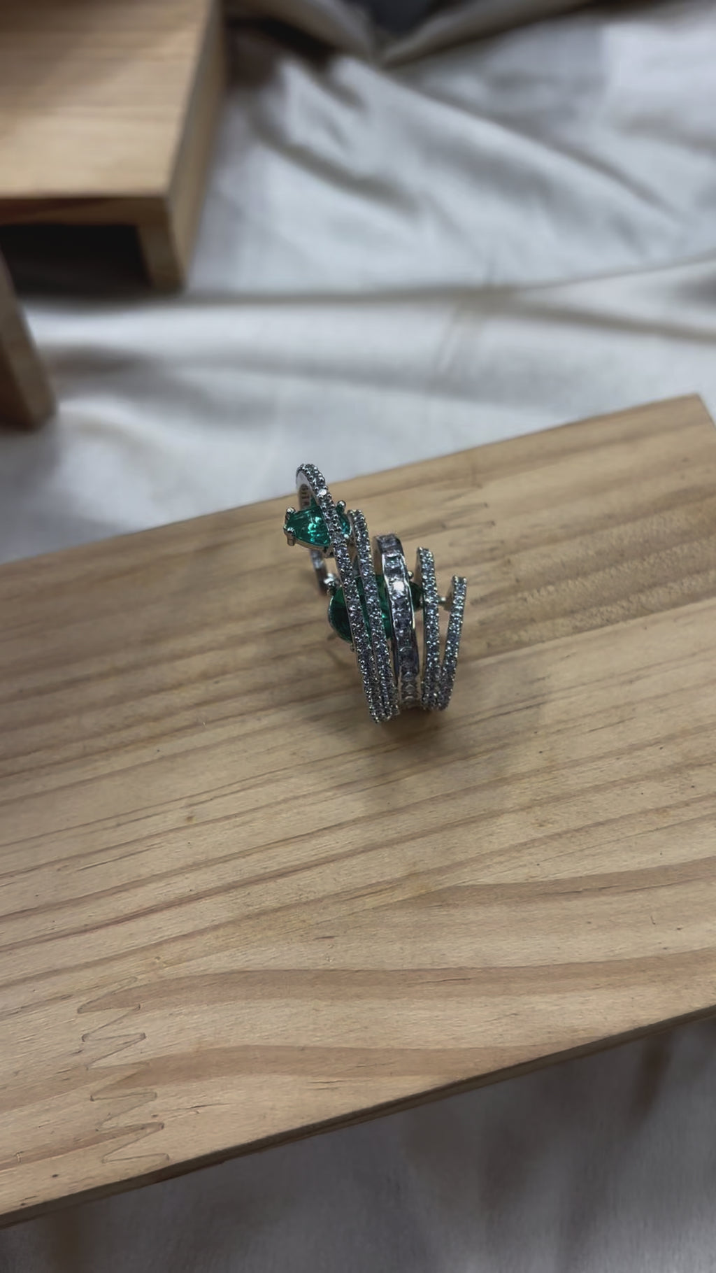 Flicker Earrings Emerald