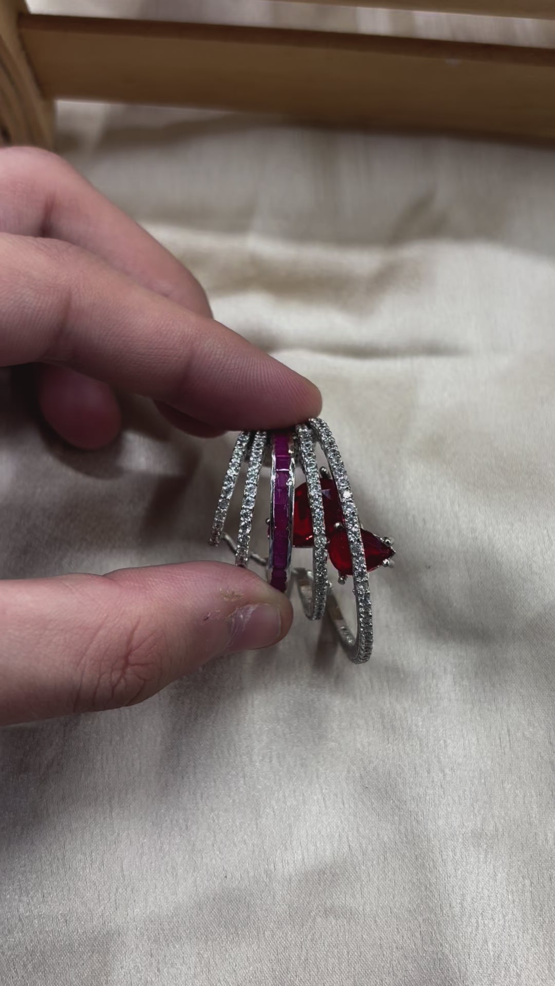 Flicker Earrings Ruby