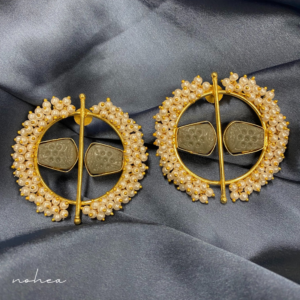 Pearl Eclipse Hoops