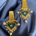 Carvin Stones Earrings with Pearl Detailing