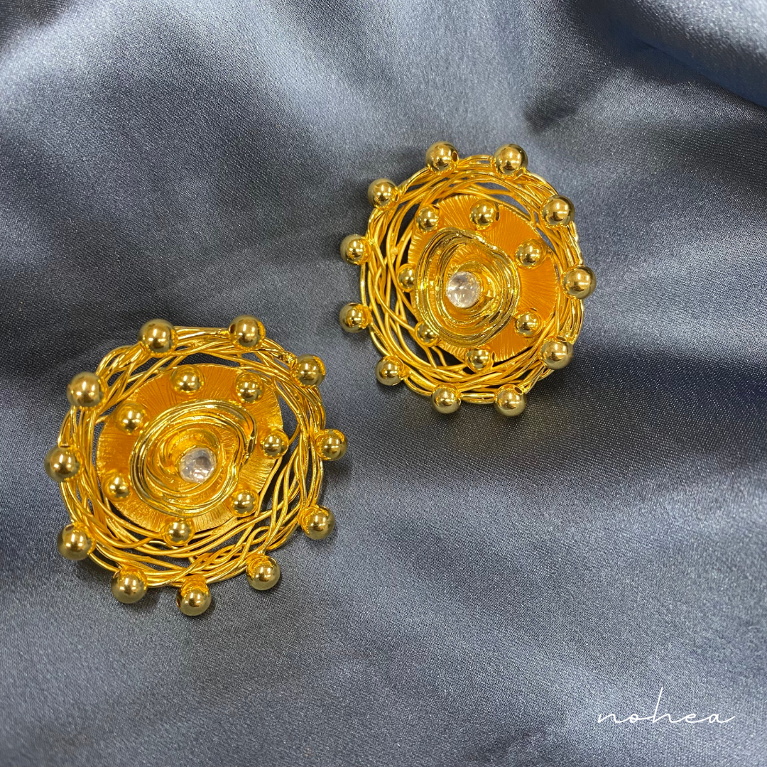 Pearl Cameo Studs