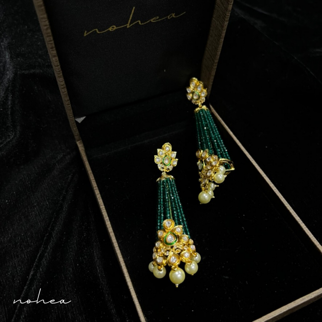 Mayukh Kundan Dangler Earrings